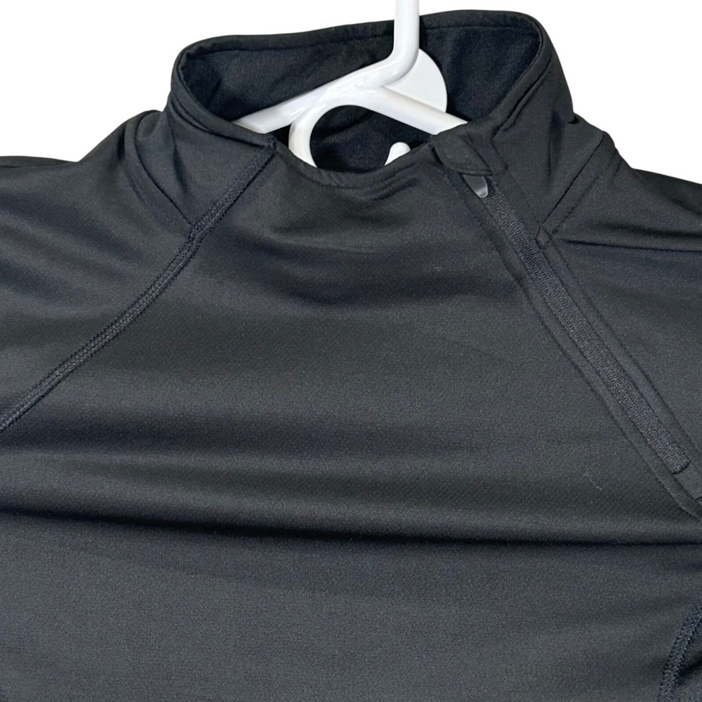 Jillian Michaels Impact Womens XL Black Asymmetrical 1/4 Zip Long‎ Sleeve
